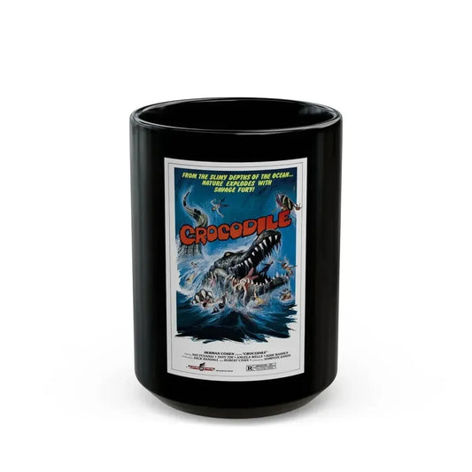 CROCODILE (CHORAKHE) 1979 Movie Poster - Black Coffee Mug 15oz - Go Mug Yourself