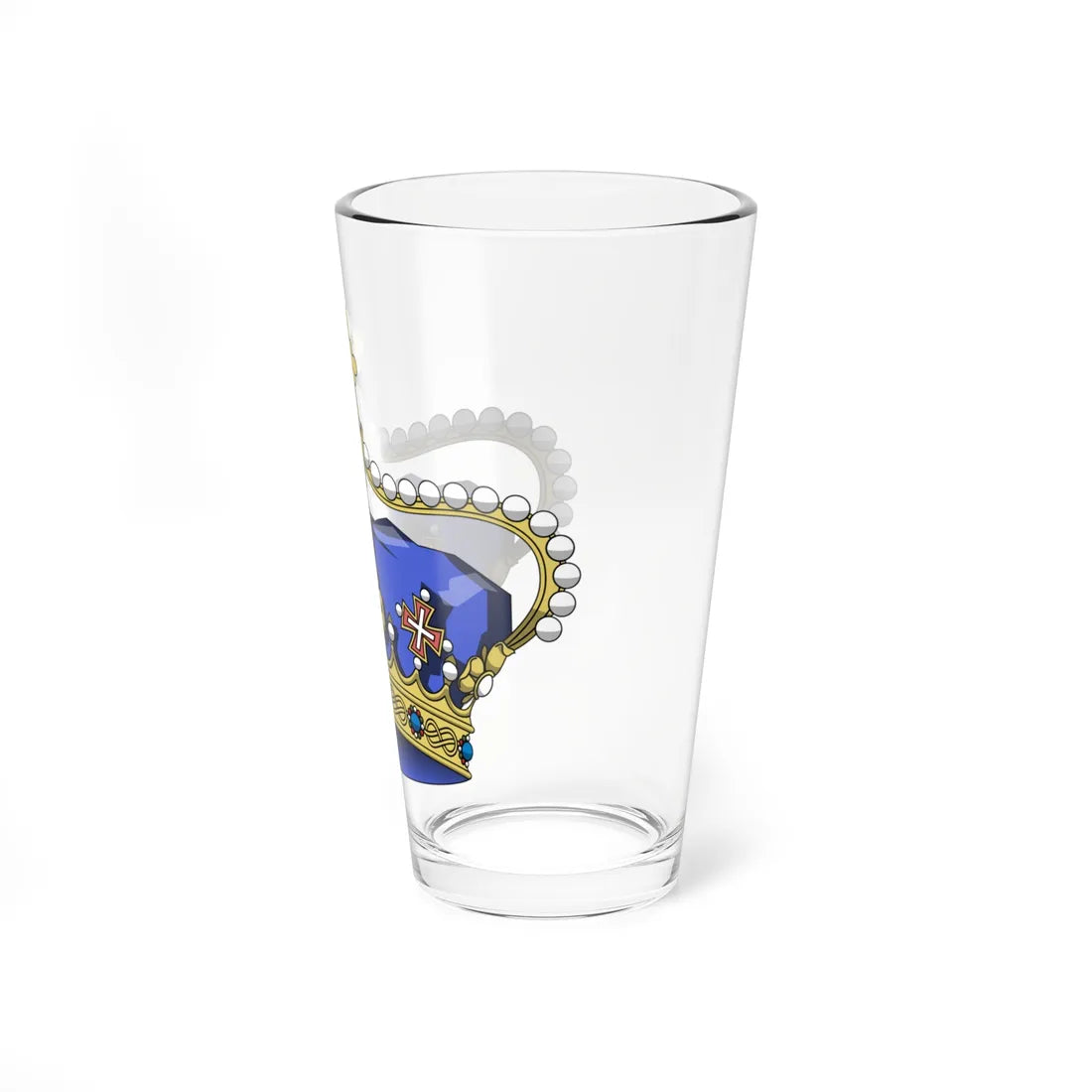 Crown of Italian hereditary prince (Italy) (Coat of Arms) Pint Glass 16oz - Go Mug Yourself