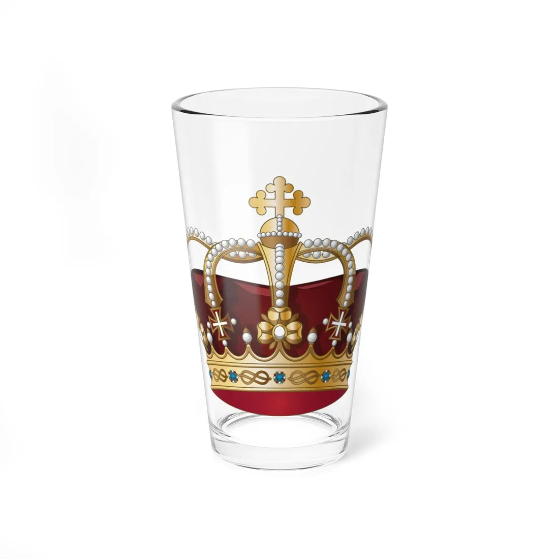 Crown of Italy (Italy) (Coat of Arms) Pint Glass 16oz 16oz - Go Mug Yourself