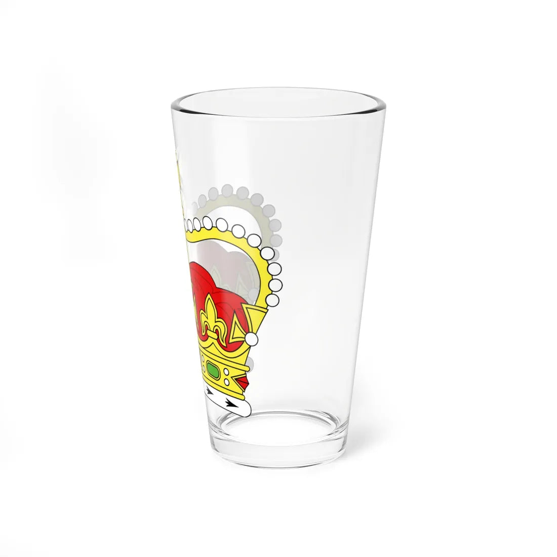 Crown of Saint Edward Heraldry - simplified (United Kingdom) (Coat of Arms) Pint Glass 16oz - Go Mug Yourself