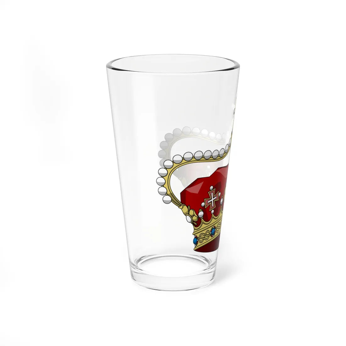 Crown of the crownprince of Italy 1890 (Italy) (Coat of Arms) Pint Glass 16oz - Go Mug Yourself