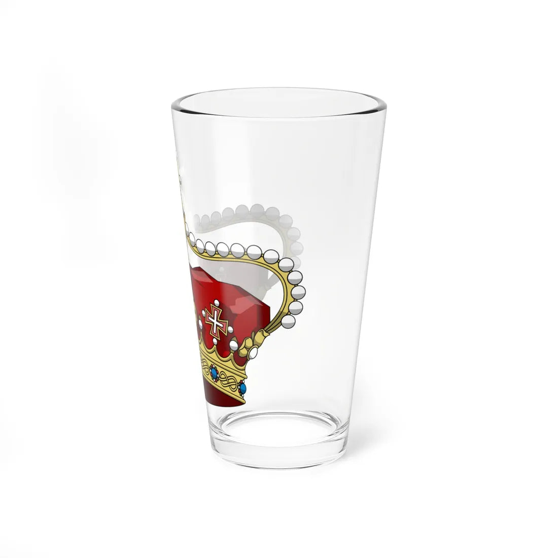 Crown of the crownprince of Italy 1890 (Italy) (Coat of Arms) Pint Glass 16oz - Go Mug Yourself