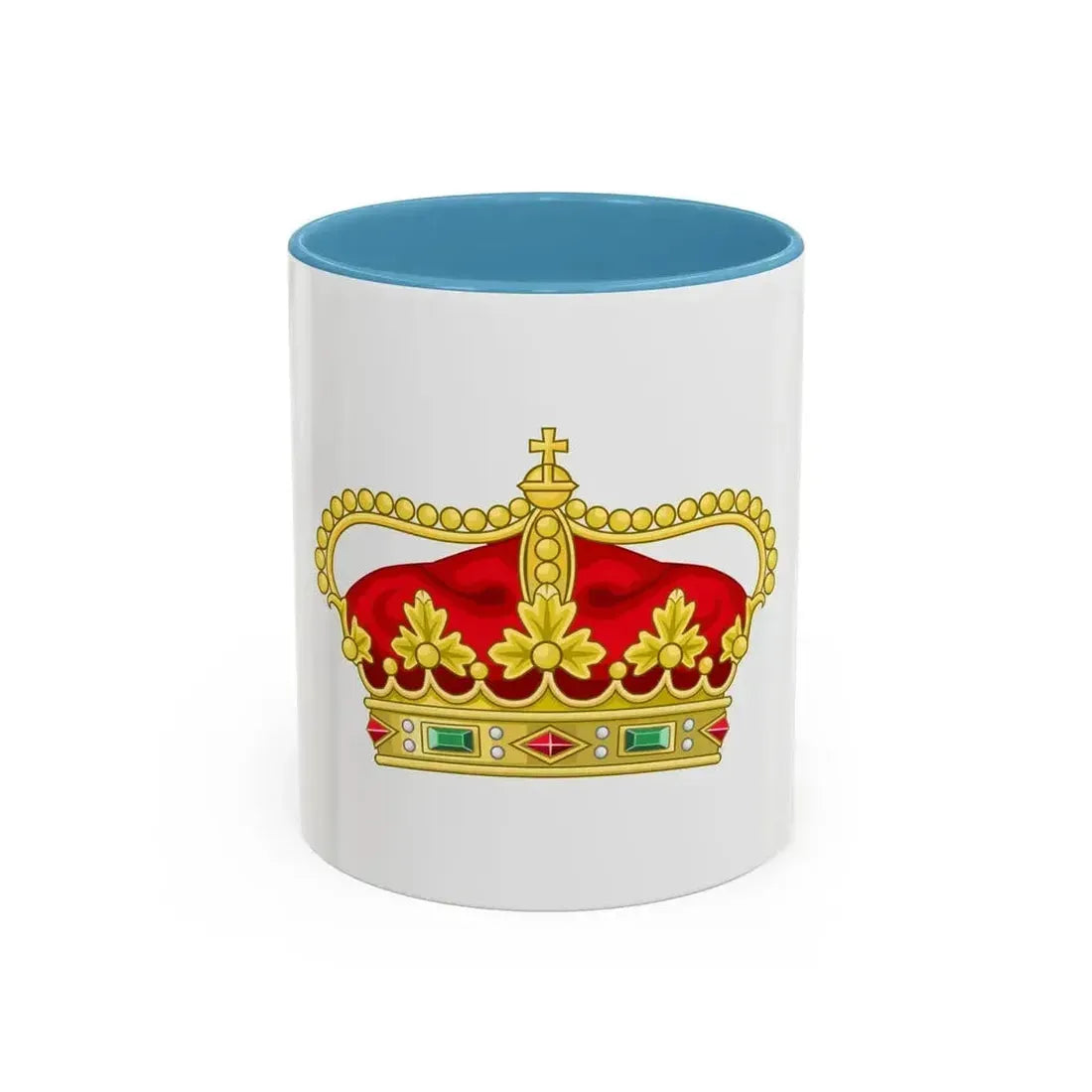 Crown of the Heir Apparent of the Kingdom of Portugal - Accent Coffee Mug 11oz Light Blue - Go Mug Yourself