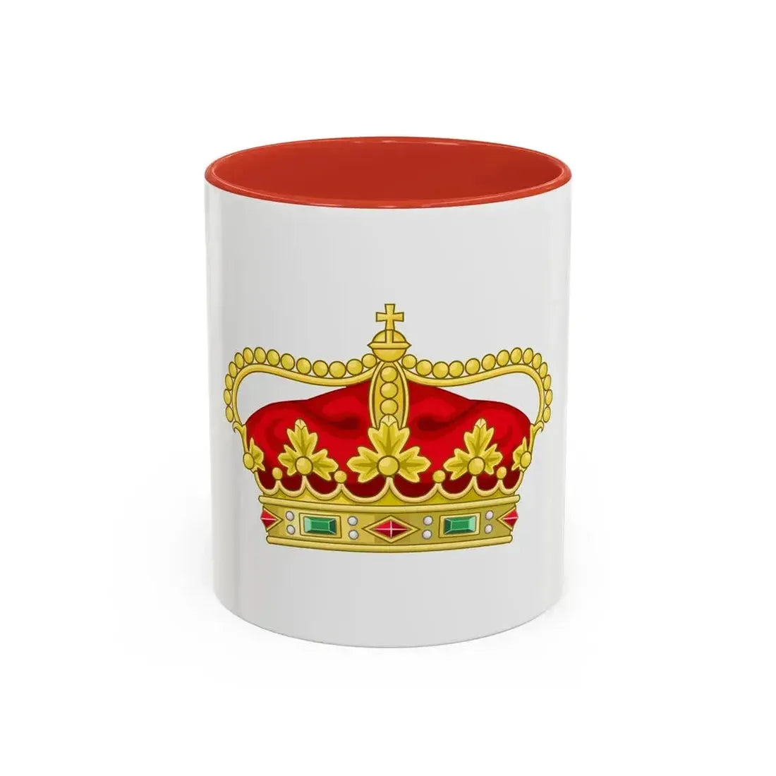 Crown of the Heir Apparent of the Kingdom of Portugal - Accent Coffee Mug 11oz Red - Go Mug Yourself