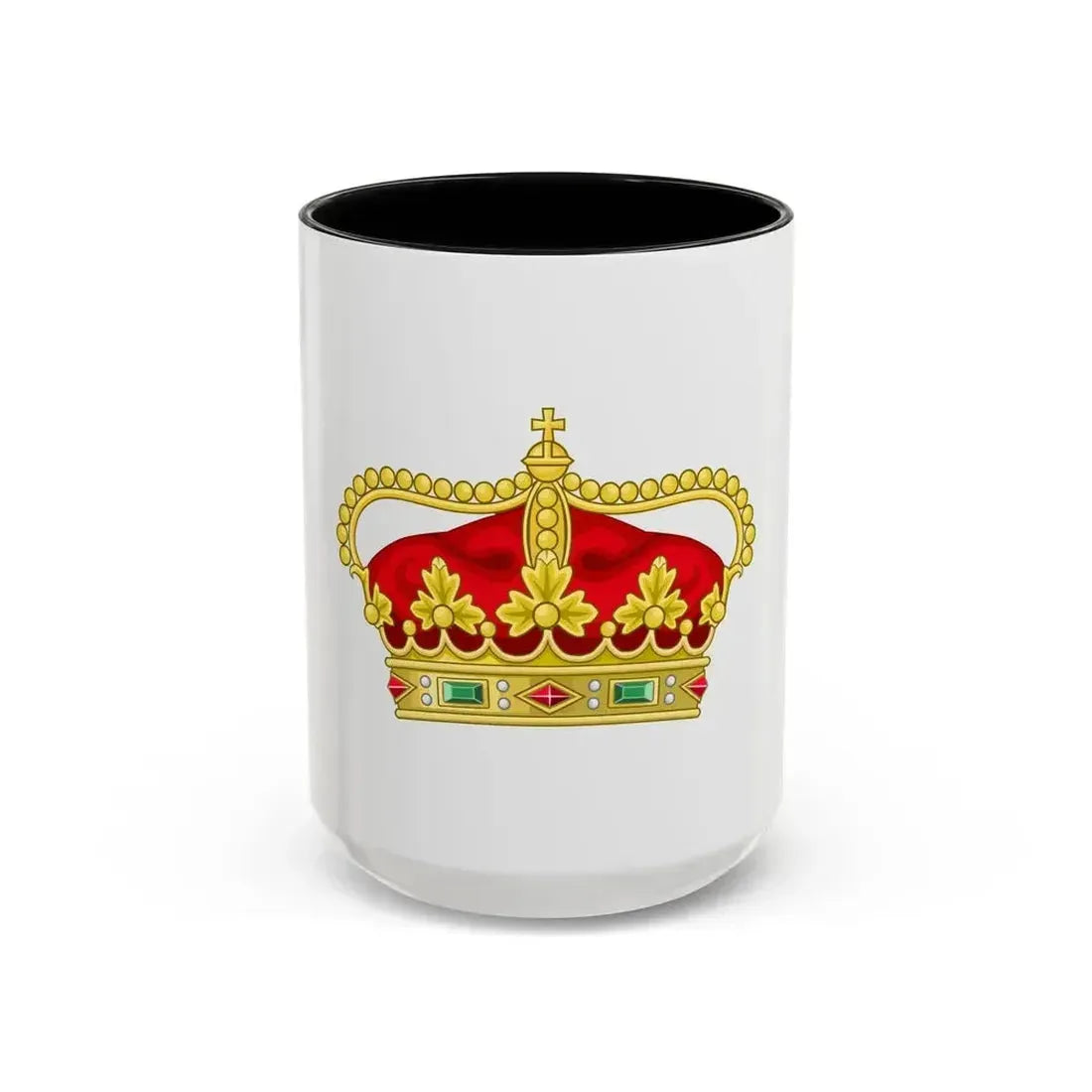 Crown of the Heir Apparent of the Kingdom of Portugal - Accent Coffee Mug 15oz Black - Go Mug Yourself