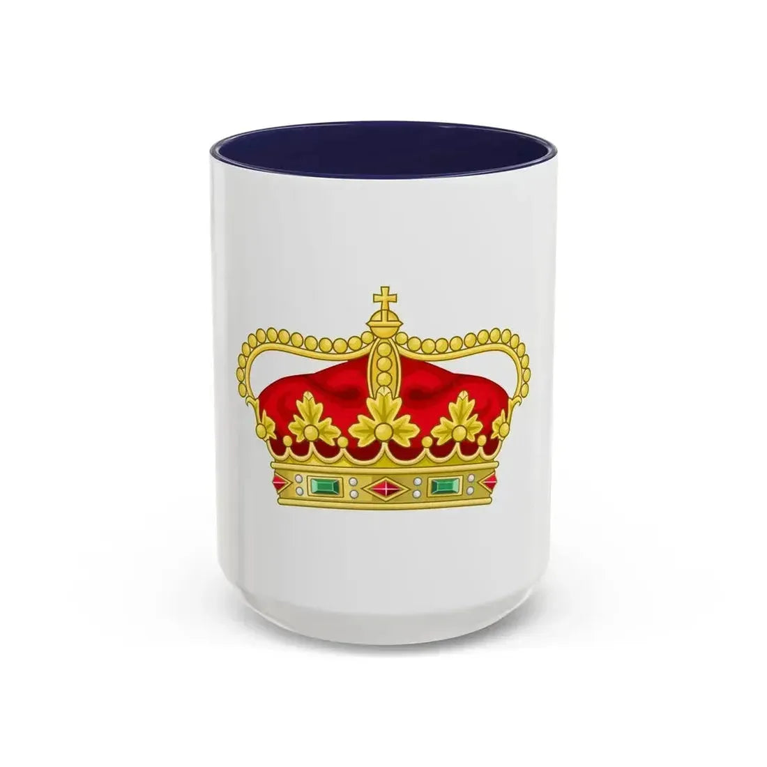 Crown of the Heir Apparent of the Kingdom of Portugal - Accent Coffee Mug 15oz Navy - Go Mug Yourself