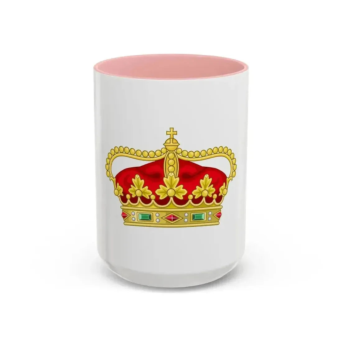 Crown of the Heir Apparent of the Kingdom of Portugal - Accent Coffee Mug 15oz Pink - Go Mug Yourself