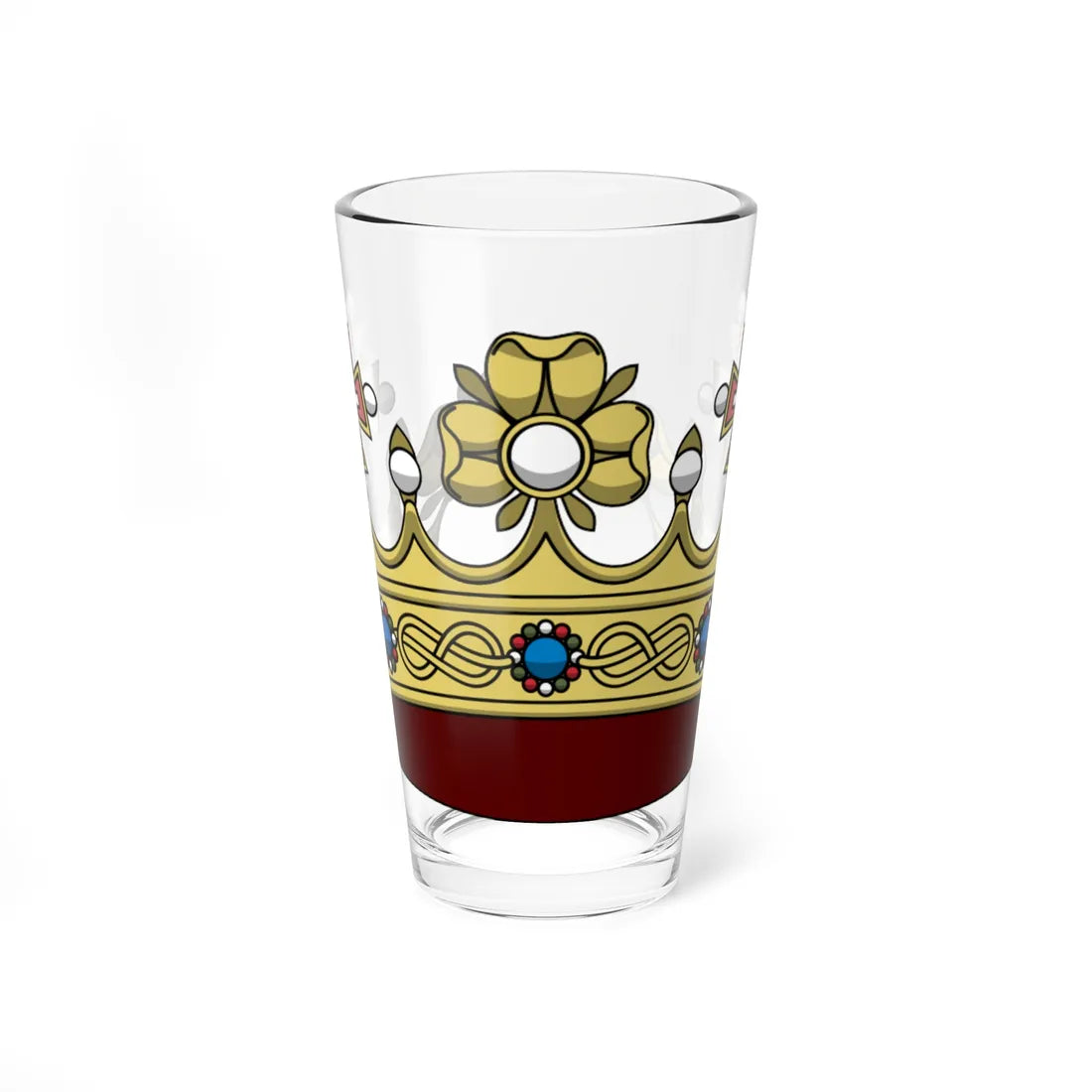 Crown of the princes of the Blood of Italy 1890 (Italy) (Coat of Arms) Pint Glass 16oz 16oz - Go Mug Yourself