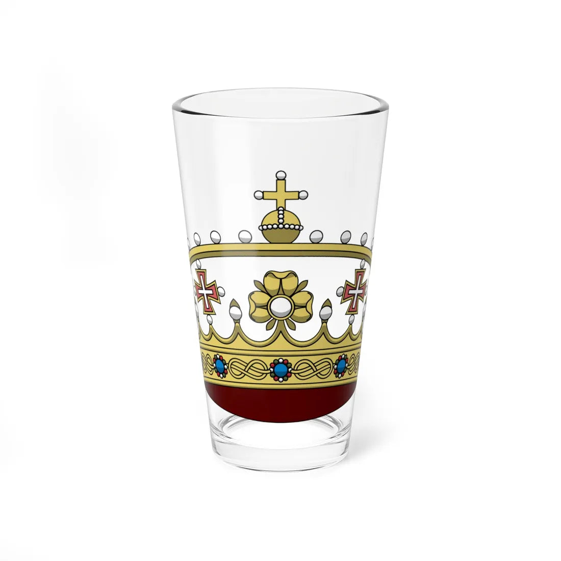 Crown of the royal princes of Italy 1890 (Italy) (Coat of Arms) Pint Glass 16oz 16oz - Go Mug Yourself