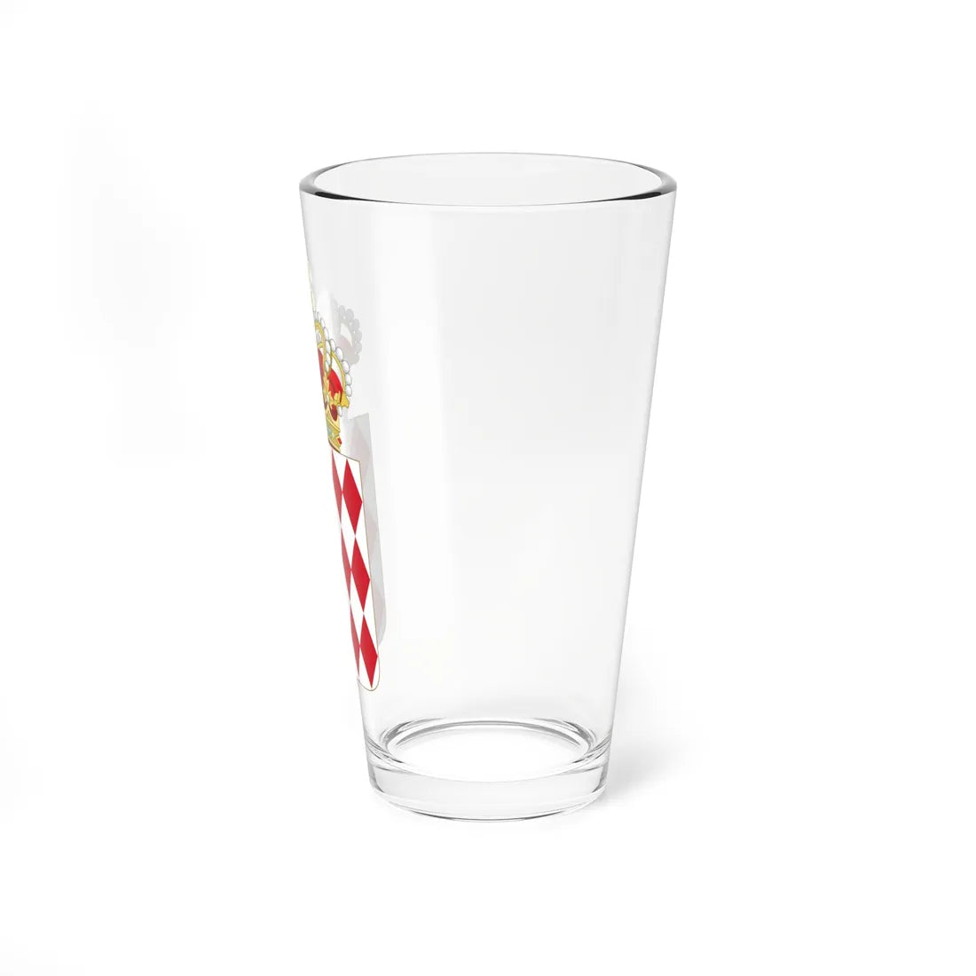 Crowned coat of arms of Monaco (Monaco) (Coat of Arms) Pint Glass 16oz - Go Mug Yourself