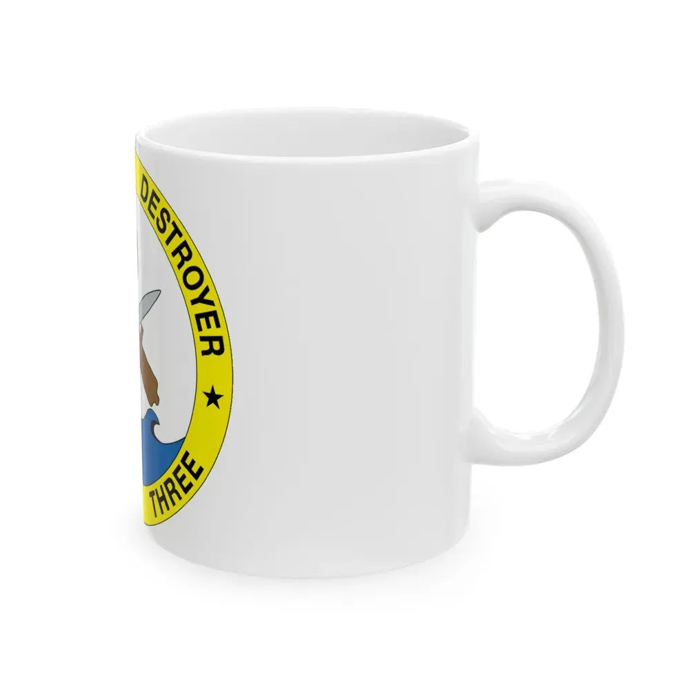 Cruise Destroyer Group Three (U.S. Navy) White Coffee Mug - Go Mug Yourself