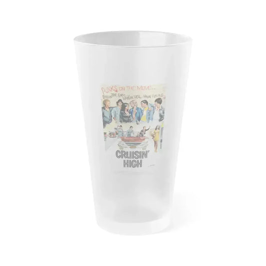 CRUISIN' HIGH (CAT MURKIL AND THE SILKS) 1976 Movie Poster - Frosted Pint Glass 16oz 16oz Frosted - Go Mug Yourself
