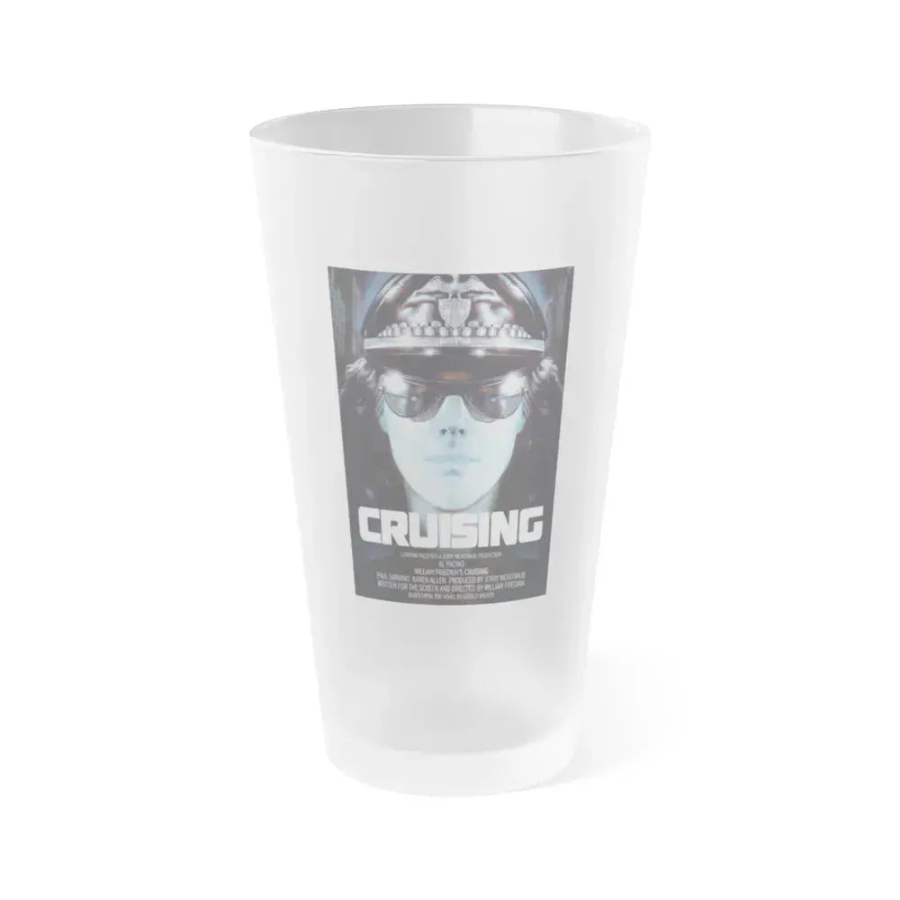 CRUISING 1980 Movie Poster - Frosted Pint Glass 16oz 16oz Frosted - Go Mug Yourself