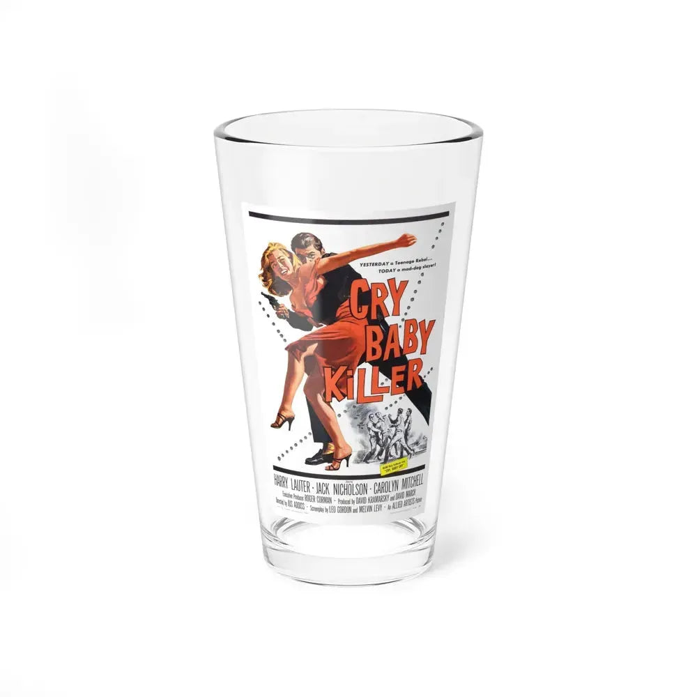 CRY BABY KILLER 1958 Movie Poster - Pint Glass 16oz 16oz - Go Mug Yourself