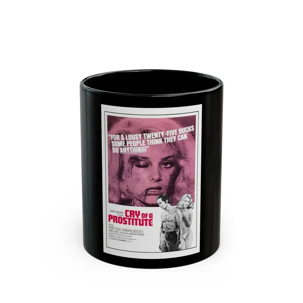 CRY OF A PROSTITUTE 1974 Movie Poster - Black Coffee Mug 11oz - Go Mug Yourself