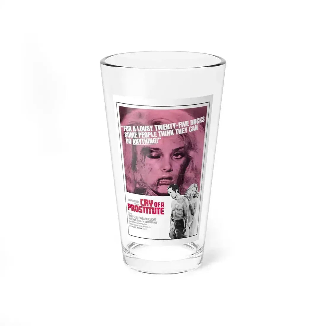 CRY OF A PROSTITUTE 1974 Movie Poster - Pint Glass 16oz 16oz - Go Mug Yourself