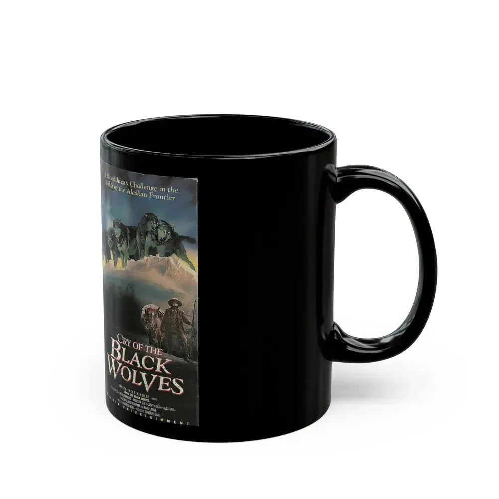 CRY OF THE BLACK WOLVES (VHS COVER) - Black Coffee Mug - Go Mug Yourself