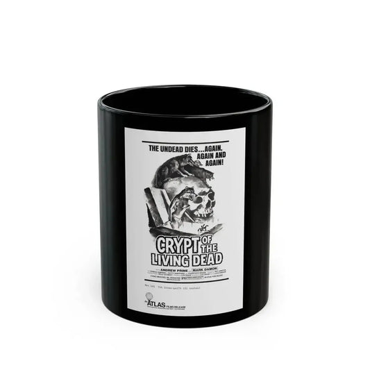 CRYPT OF THE LIVING DEAD (HANNAH QUEEN OF THE VAMPIRES) 1973 Movie Poster - Black Coffee Mug 11oz - Go Mug Yourself