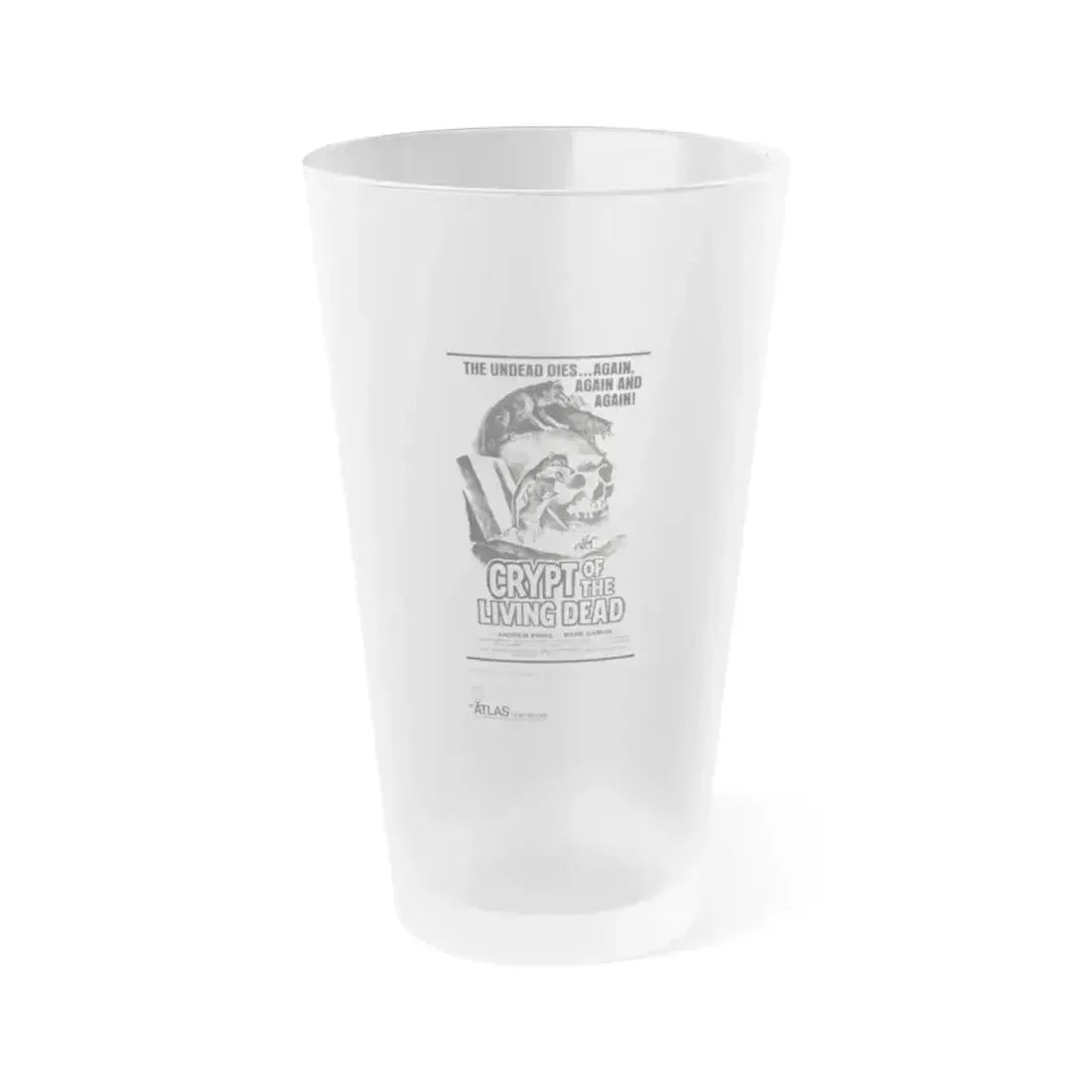 CRYPT OF THE LIVING DEAD (HANNAH QUEEN OF THE VAMPIRES) 1973 Movie Poster - Frosted Pint Glass 16oz 16oz Frosted - Go Mug Yourself