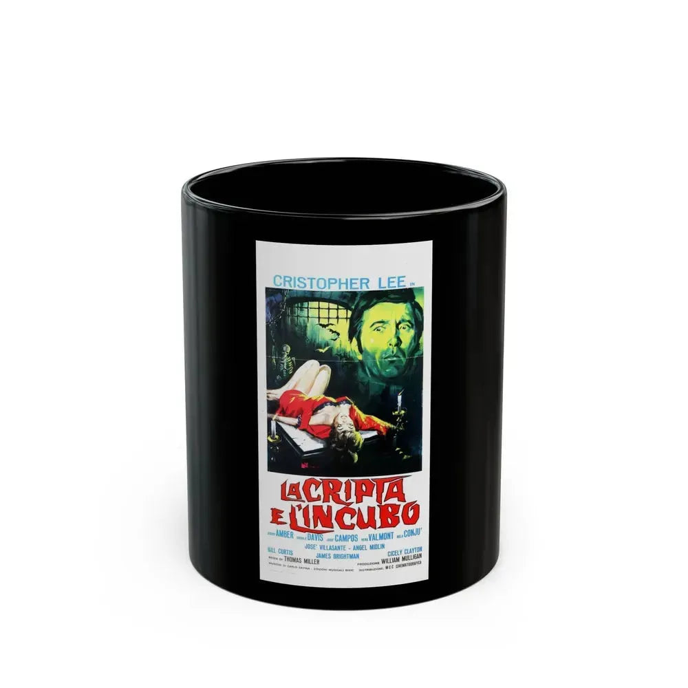 CRYPT OF THE VAMPIRE 1964 Movie Poster - Black Coffee Mug 11oz - Go Mug Yourself
