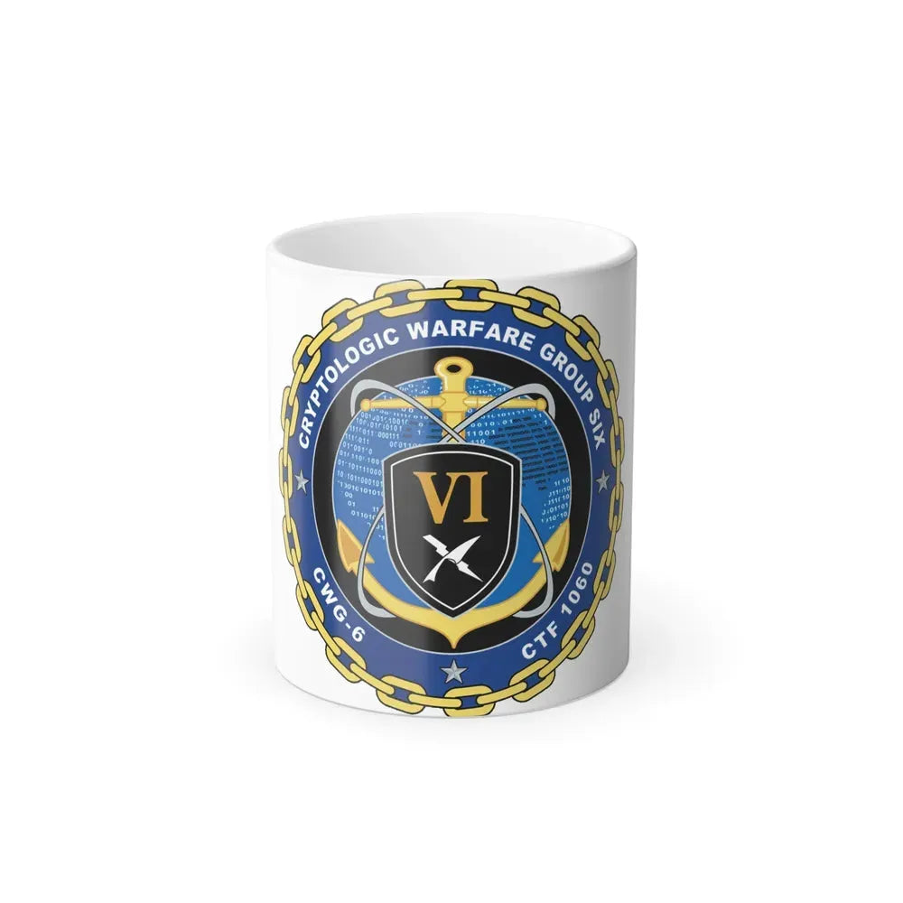 Cryptologic Warfare Group Six CWG 6 CTF 1060 (U.S. Navy) Color Changing Mug 11oz Default Title 11oz - Go Mug Yourself