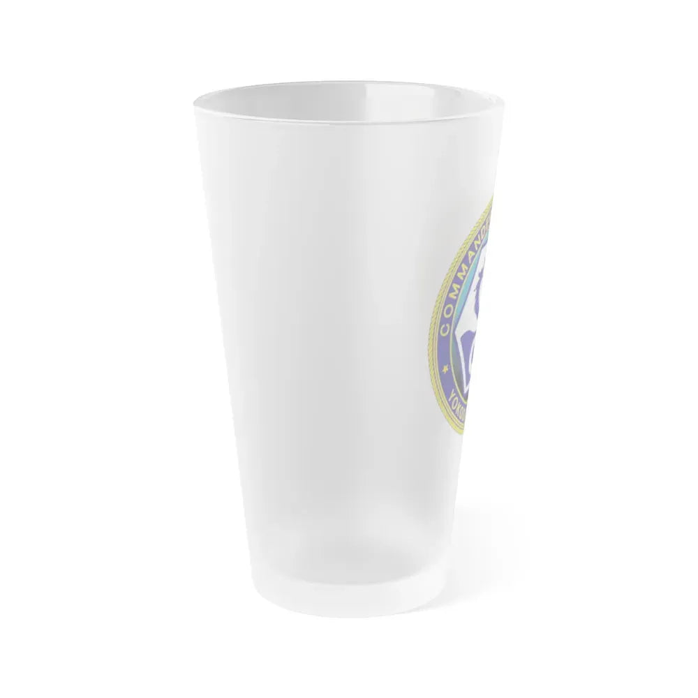 CTF 74 Yokosuka Japan Combined Task Force (U.S. Navy) Frosted Pint Glass 16oz - Go Mug Yourself