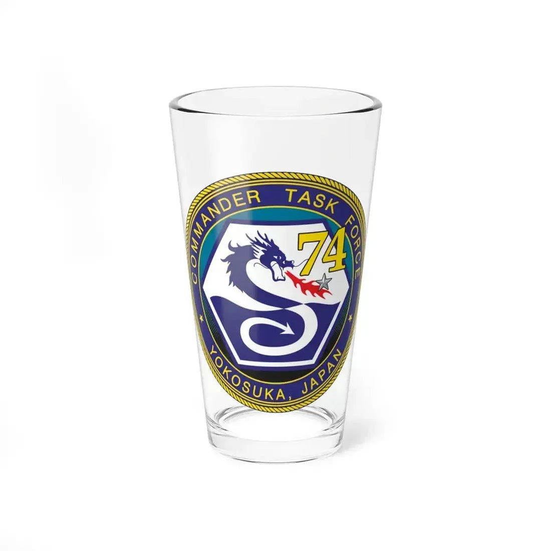CTF 74 Yokosuka Japan Combined Task Force (U.S. Navy) Pint Glass 16oz 16oz - Go Mug Yourself