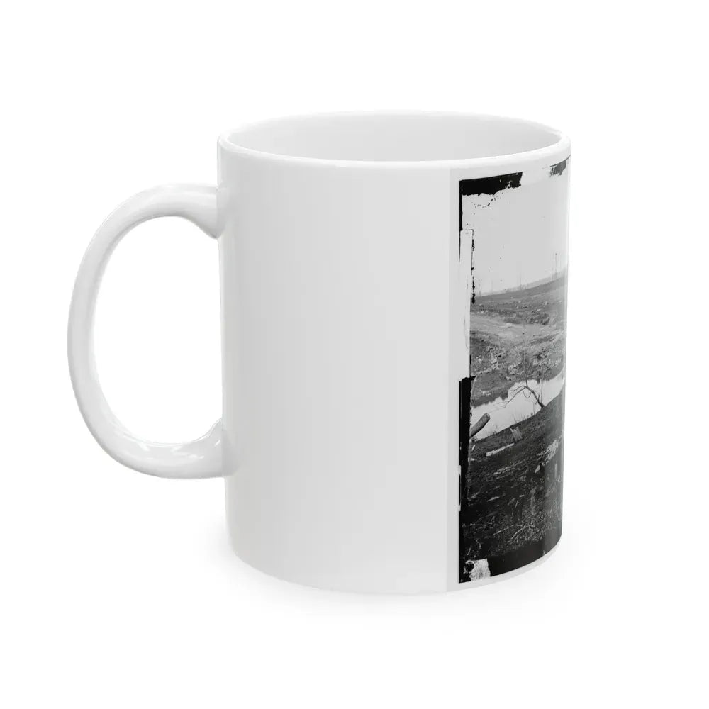 Cub Run, Va. View With Destroyed Bridge (U.S. Civil War) White Coffee Mug - Go Mug Yourself