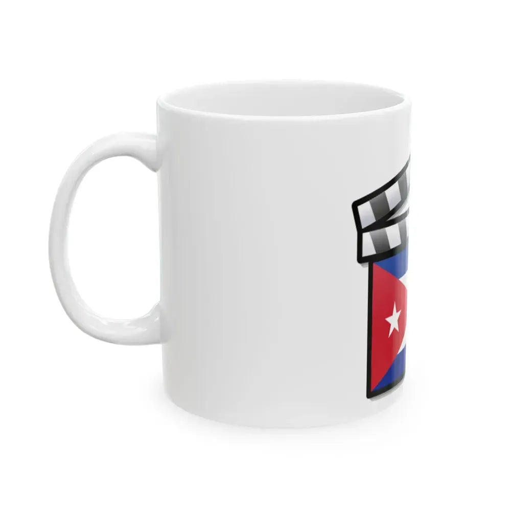 Cuba film clapperboard (Cuba) White Coffee Mug - Go Mug Yourself