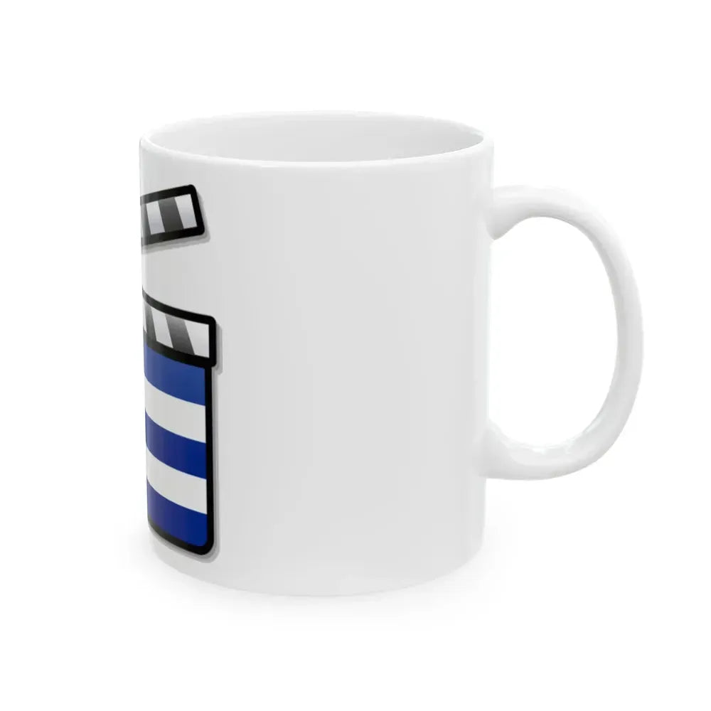 Cuba film clapperboard (Cuba) White Coffee Mug - Go Mug Yourself