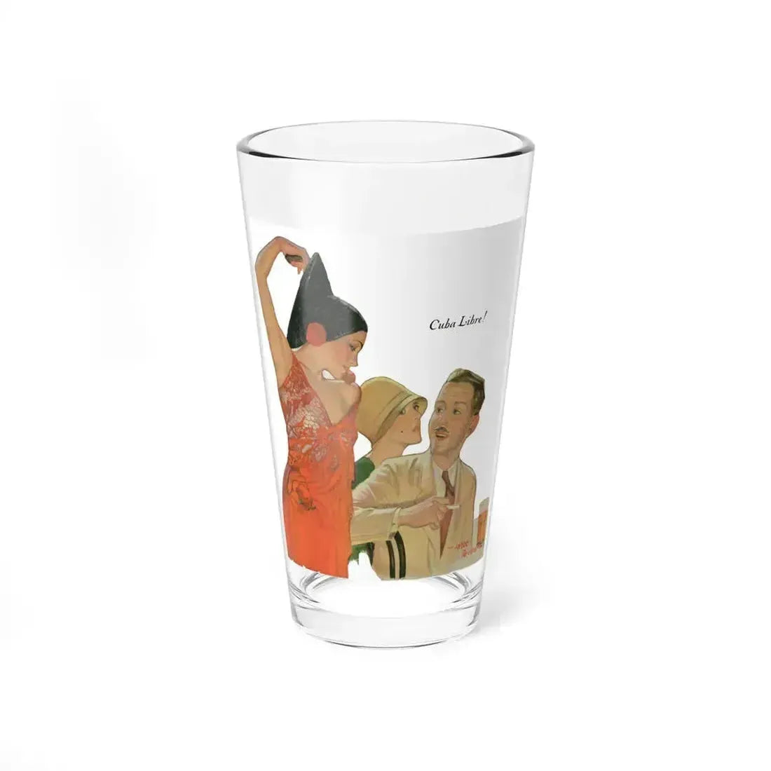 Cuba Libre, Liberty magazine cover, March 2, 1929 - Pint Glass 16oz 16oz - Go Mug Yourself