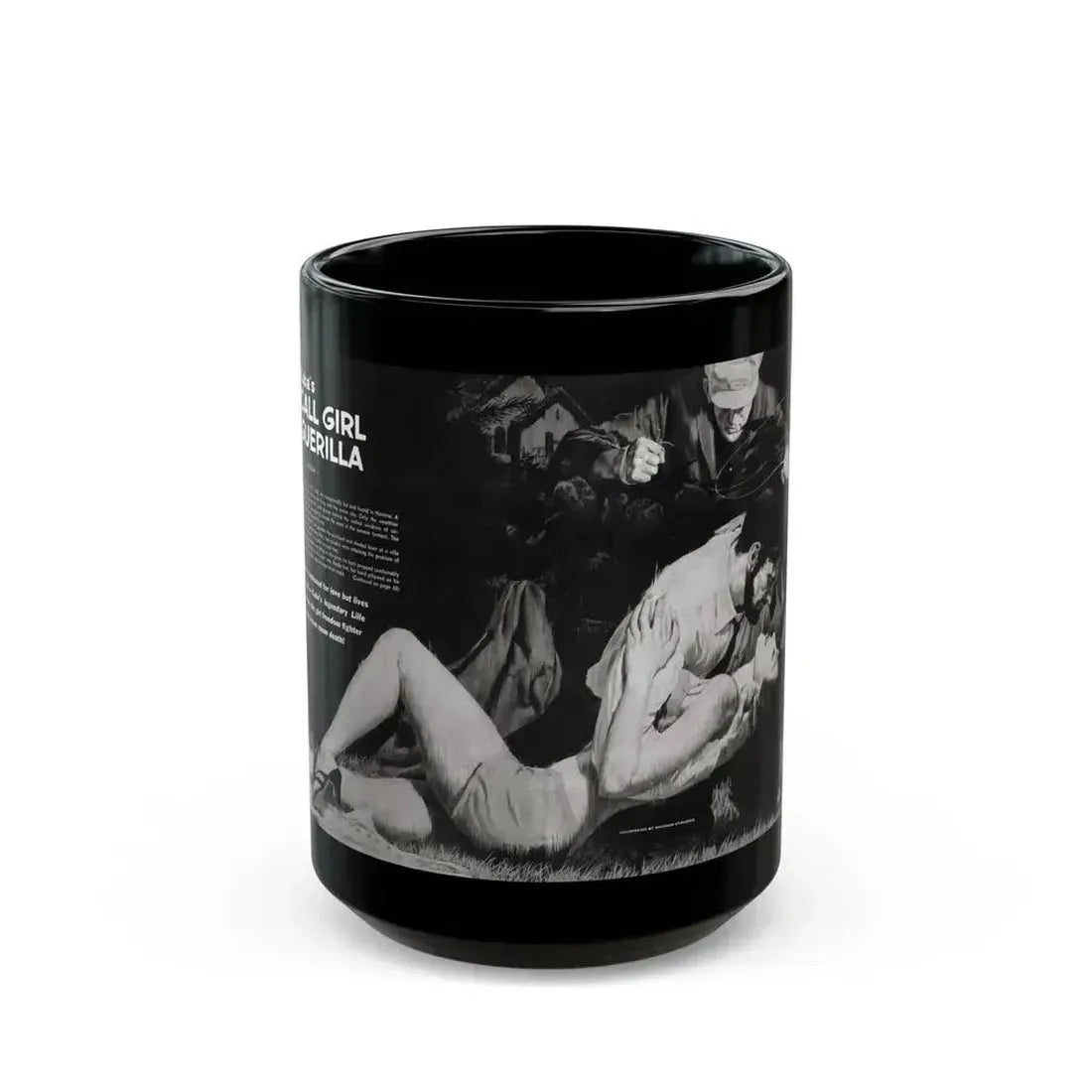 Cuba's Call Girl Guerilla, Adventure, December 1963 - Black Coffee Mug 15oz - Go Mug Yourself