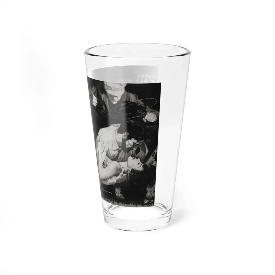 Cuba's Call Girl Guerilla, Adventure, December 1963 - Pint Glass 16oz - Go Mug Yourself