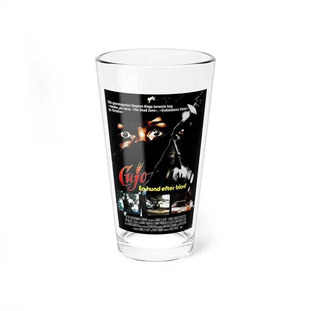 CUJO (DANISH) 1983 Movie Poster - Pint Glass 16oz 16oz - Go Mug Yourself