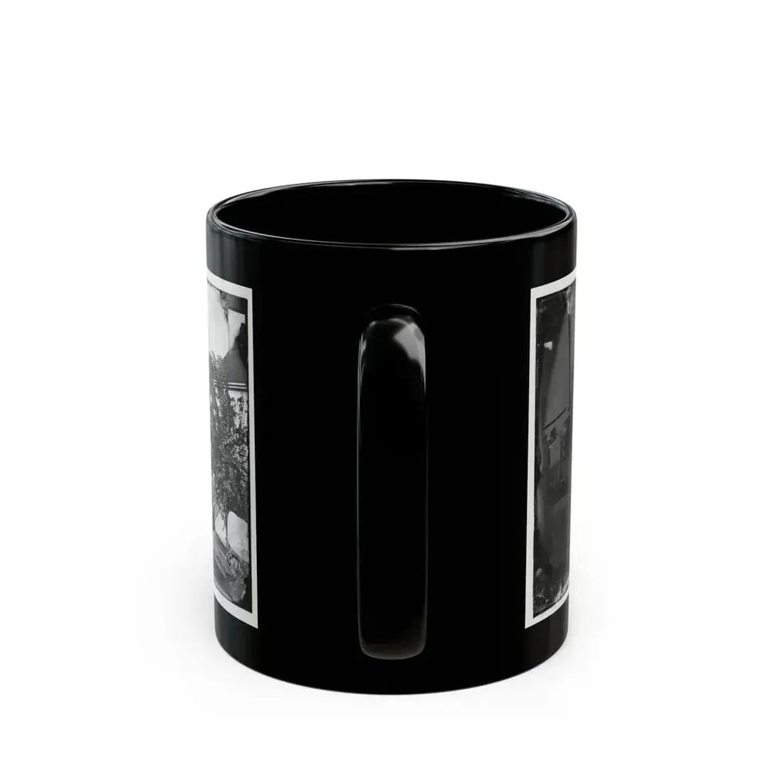 Culpeper Court House, Va. Court House, With A Group Of Confederates Captured At Cedar Mountain On Balcony (U.S. Civil War) Black Coffee Mug - Go Mug Yourself