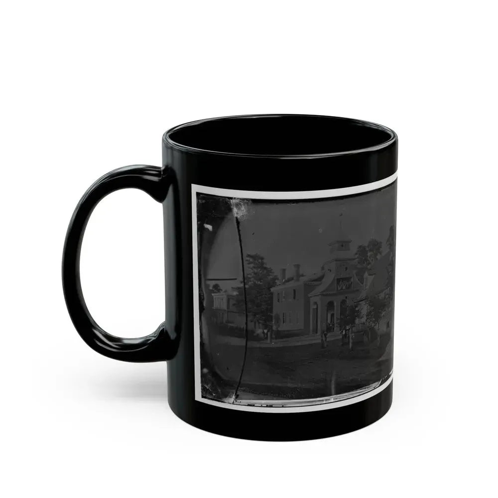 Culpeper Court House, Va. Court House, With A Group Of Confederates Captured At Cedar Mountain On Balcony (U.S. Civil War) Black Coffee Mug - Go Mug Yourself