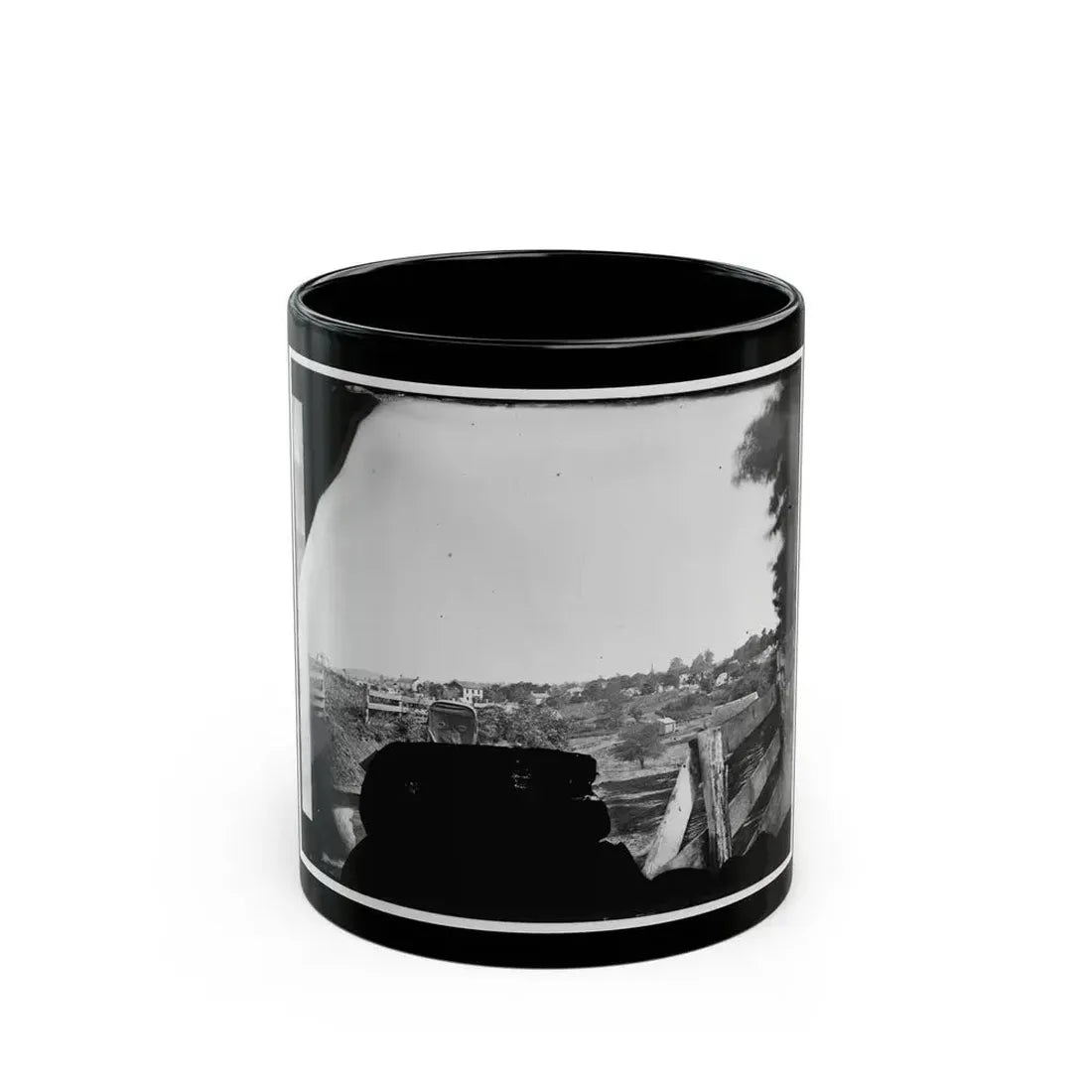 Culpeper, Va. Approach To Town, With Photographer's Wagon In Foreground (U.S. Civil War) Black Coffee Mug 11oz - Go Mug Yourself
