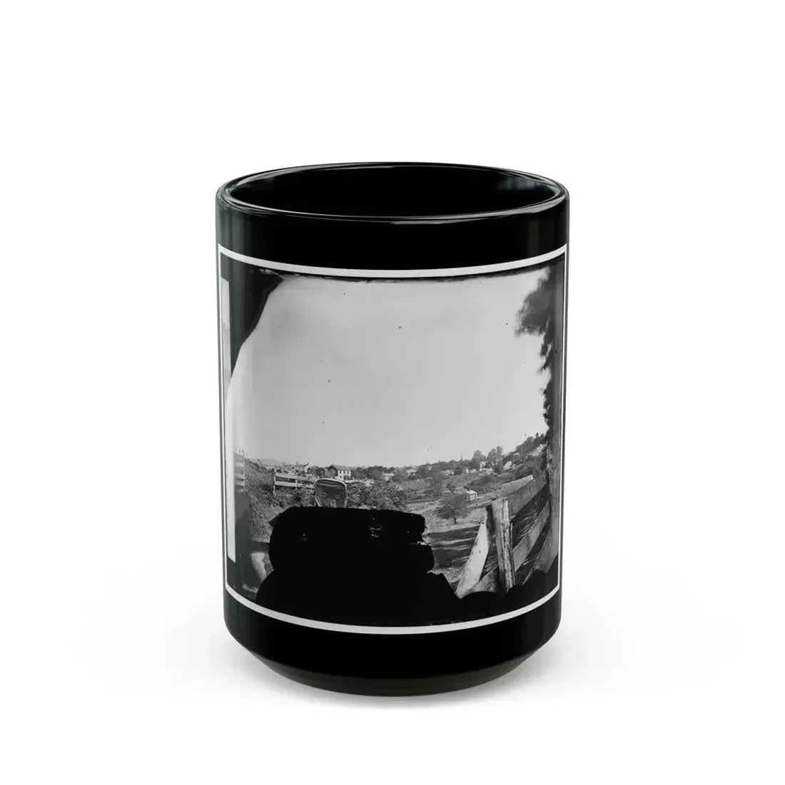 Culpeper, Va. Approach To Town, With Photographer's Wagon In Foreground (U.S. Civil War) Black Coffee Mug 15oz - Go Mug Yourself