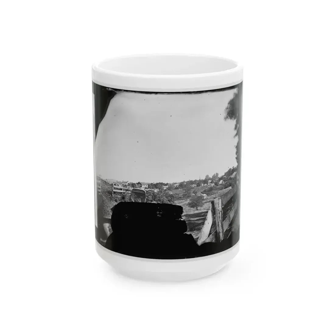 Culpeper, Va. Approach To Town, With Photographer's Wagon In Foreground (U.S. Civil War) White Coffee Mug 15oz - Go Mug Yourself