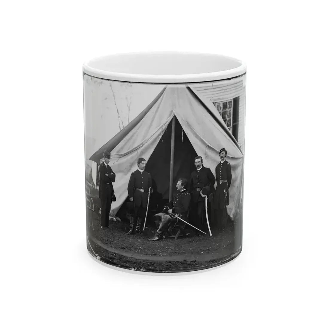 Culpeper, Va. Gen. Andrew A. Humphreys And Staff (U.S. Civil War) White Coffee Mug 11oz - Go Mug Yourself