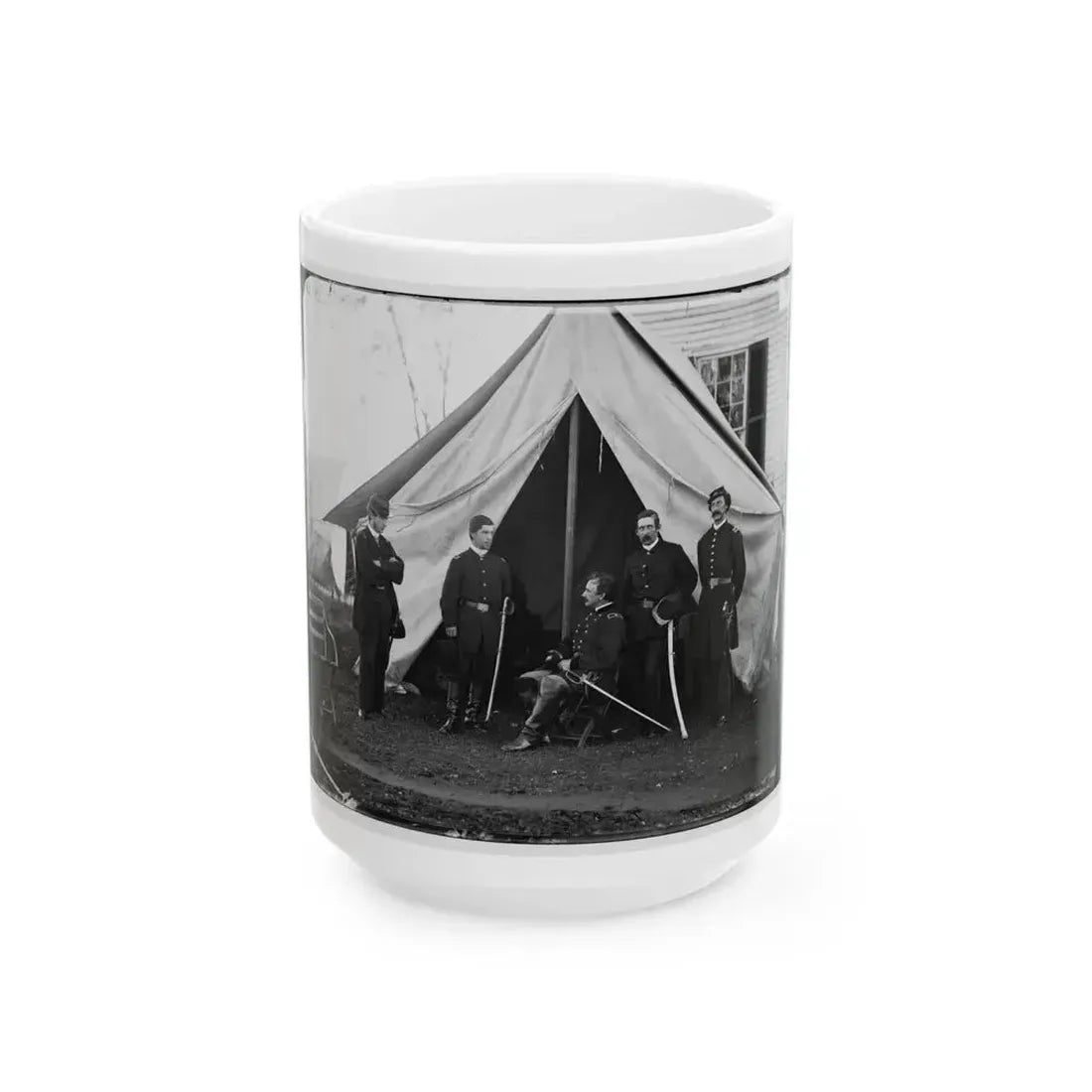 Culpeper, Va. Gen. Andrew A. Humphreys And Staff (U.S. Civil War) White Coffee Mug 15oz - Go Mug Yourself