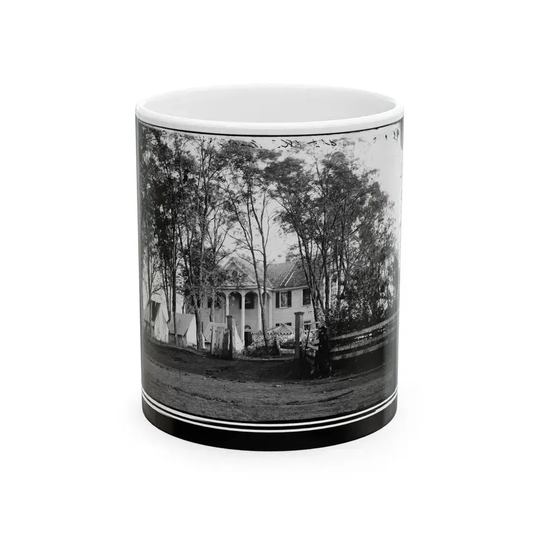 Culpeper, Va. Gen. George G. Meade's Headquarters, Wallack's House (U.S. Civil War) White Coffee Mug 11oz - Go Mug Yourself