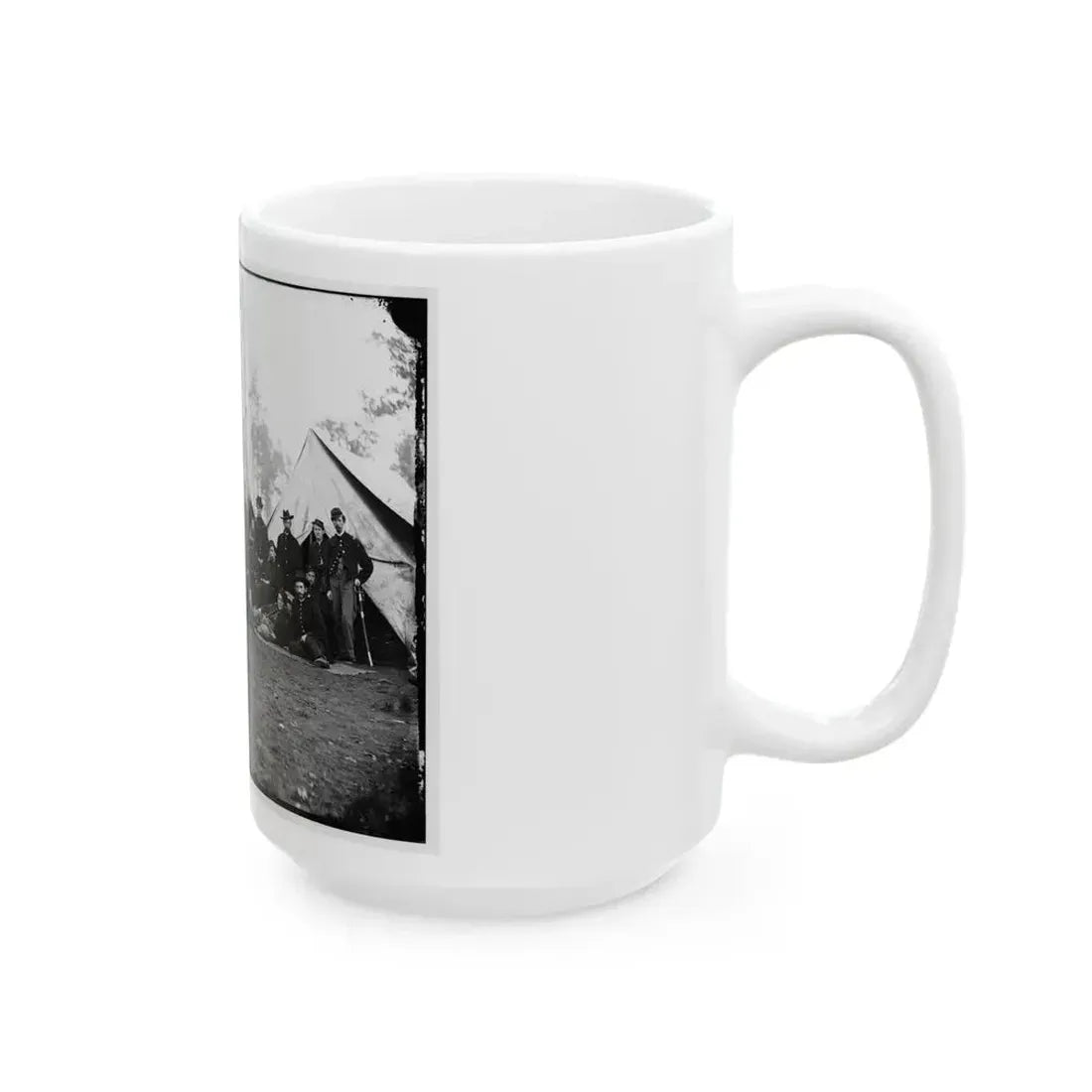 Culpeper, Va. Officers Of The 80th New York Infantry, Provost Guard (U.S. Civil War) White Coffee Mug - Go Mug Yourself