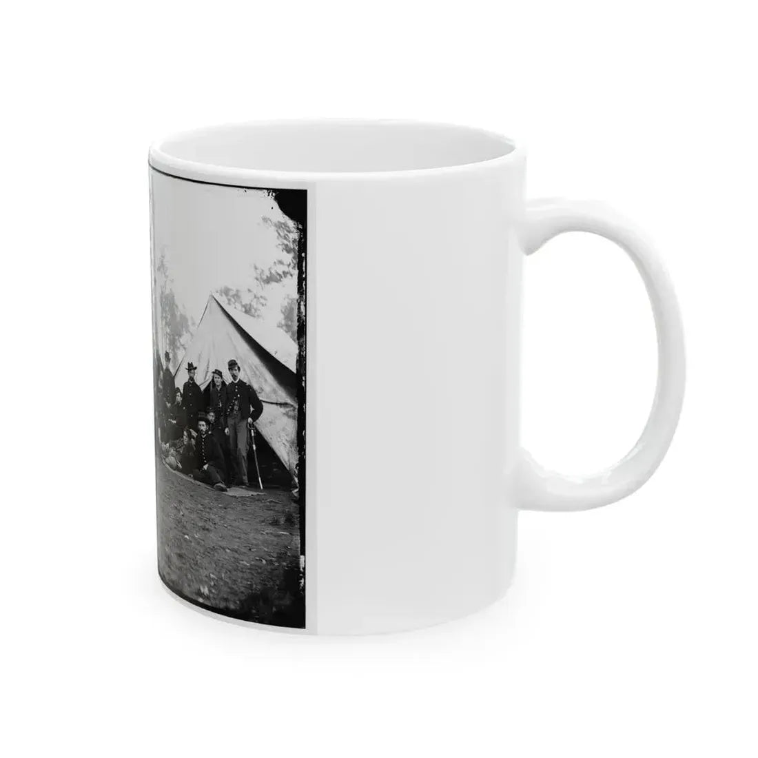 Culpeper, Va. Officers Of The 80th New York Infantry, Provost Guard (U.S. Civil War) White Coffee Mug - Go Mug Yourself