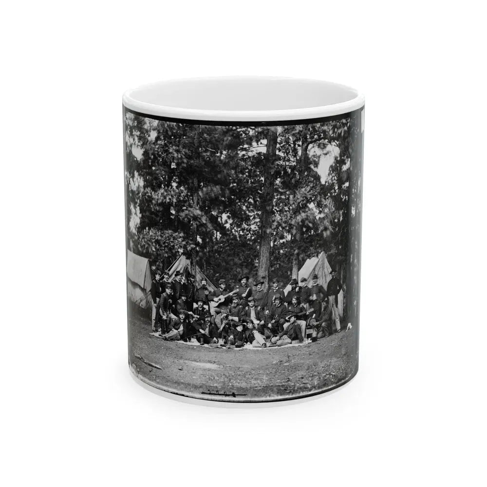 Culpeper, Va. Officers Of The U.S. Horse Artillery Brigade Commanded By Capt. James M. Robertson (U.S. Civil War) White Coffee Mug 11oz - Go Mug Yourself