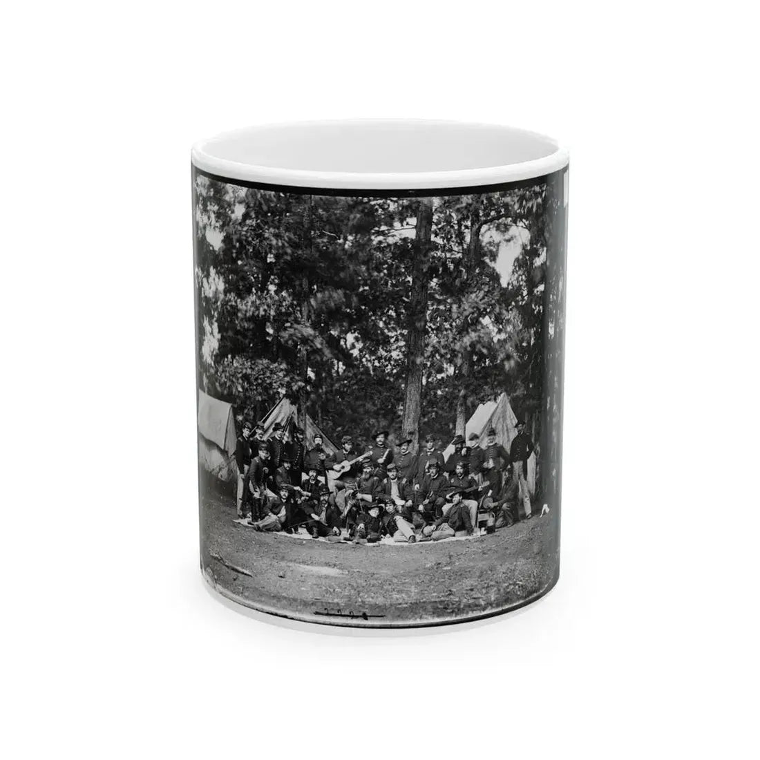 Culpeper, Va. Officers Of The U.S. Horse Artillery Brigade Commanded By Capt. James M. Robertson (U.S. Civil War) White Coffee Mug 11oz - Go Mug Yourself