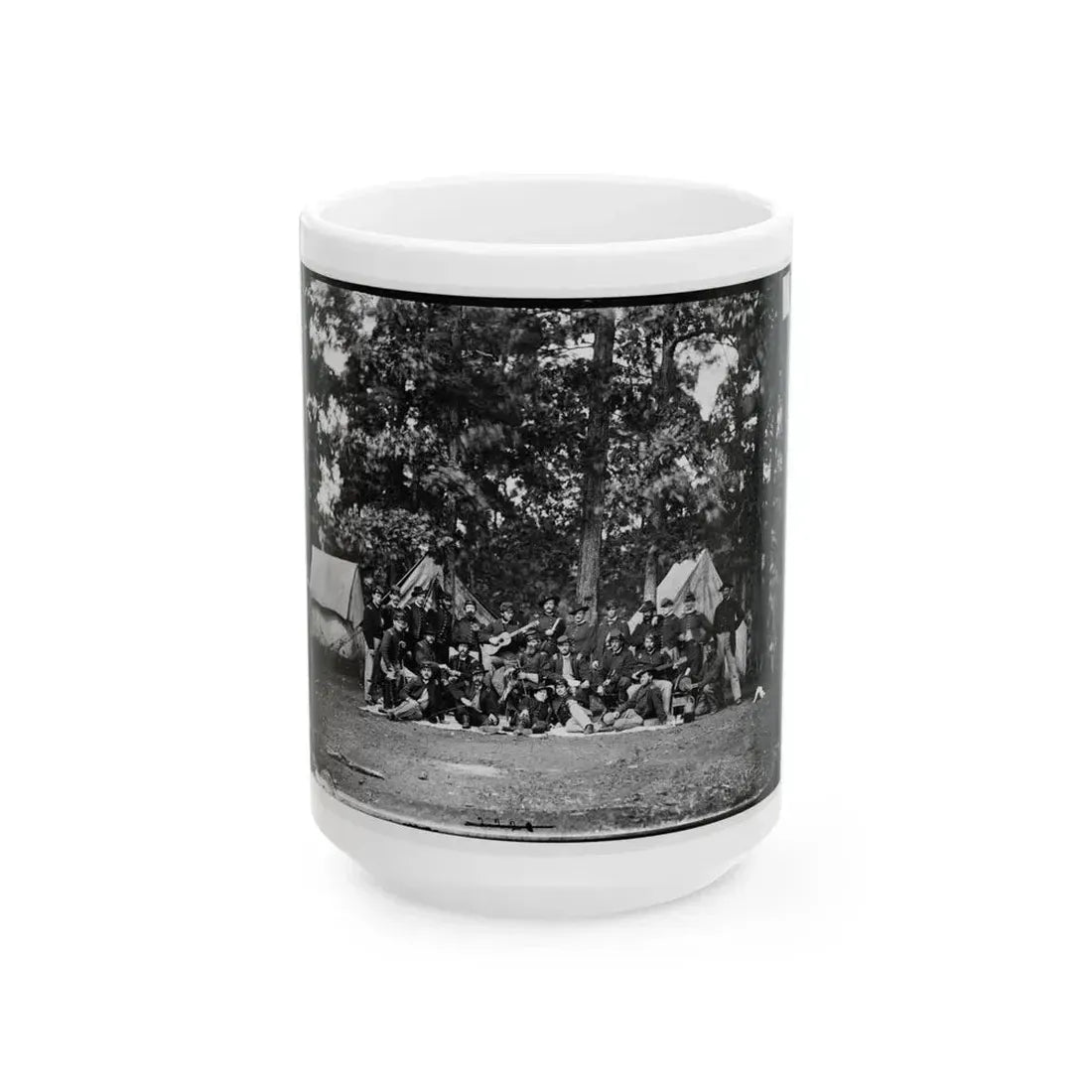 Culpeper, Va. Officers Of The U.S. Horse Artillery Brigade Commanded By Capt. James M. Robertson (U.S. Civil War) White Coffee Mug 15oz - Go Mug Yourself