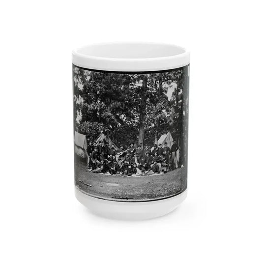 Culpeper, Va. Officers Of The U.S. Horse Artillery Brigade Commanded By Capt. James M. Robertson (U.S. Civil War) White Coffee Mug 15oz - Go Mug Yourself