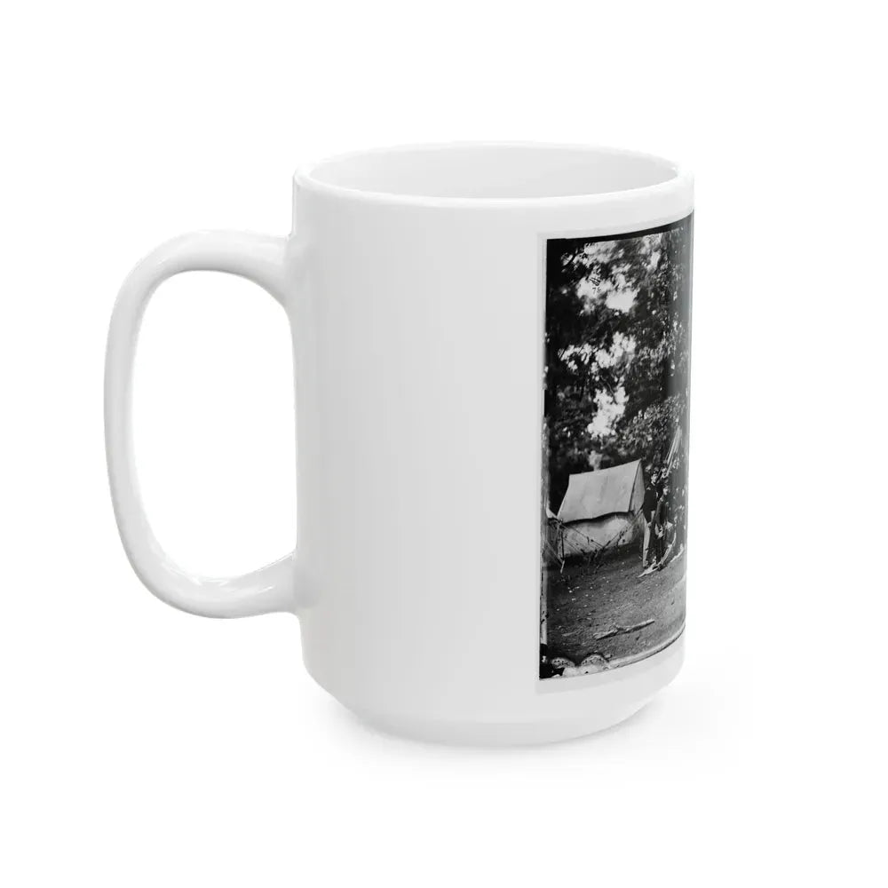 Culpeper, Va. Officers Of The U.S. Horse Artillery Brigade Commanded By Capt. James M. Robertson (U.S. Civil War) White Coffee Mug - Go Mug Yourself