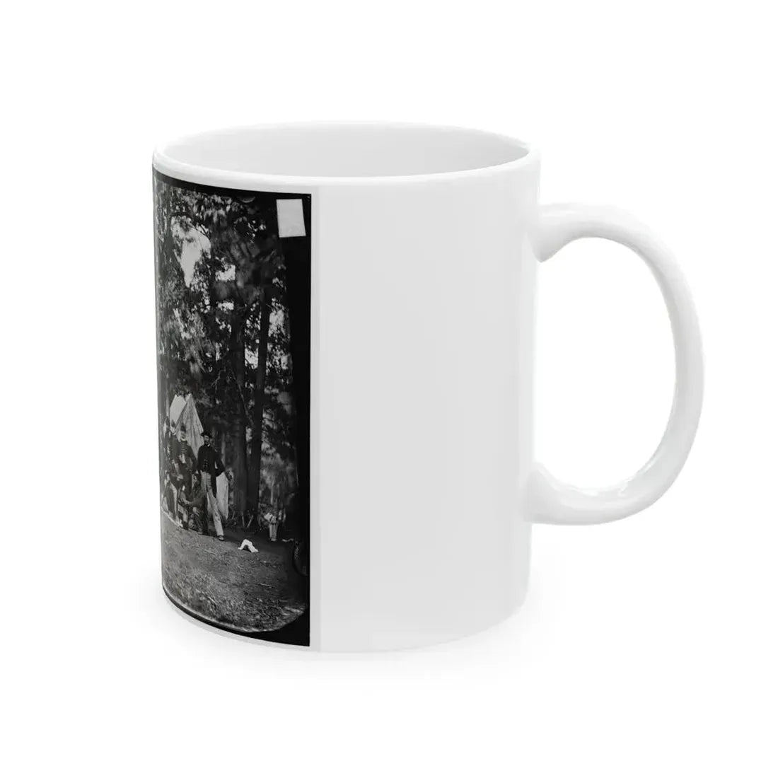 Culpeper, Va. Officers Of The U.S. Horse Artillery Brigade Commanded By Capt. James M. Robertson (U.S. Civil War) White Coffee Mug - Go Mug Yourself